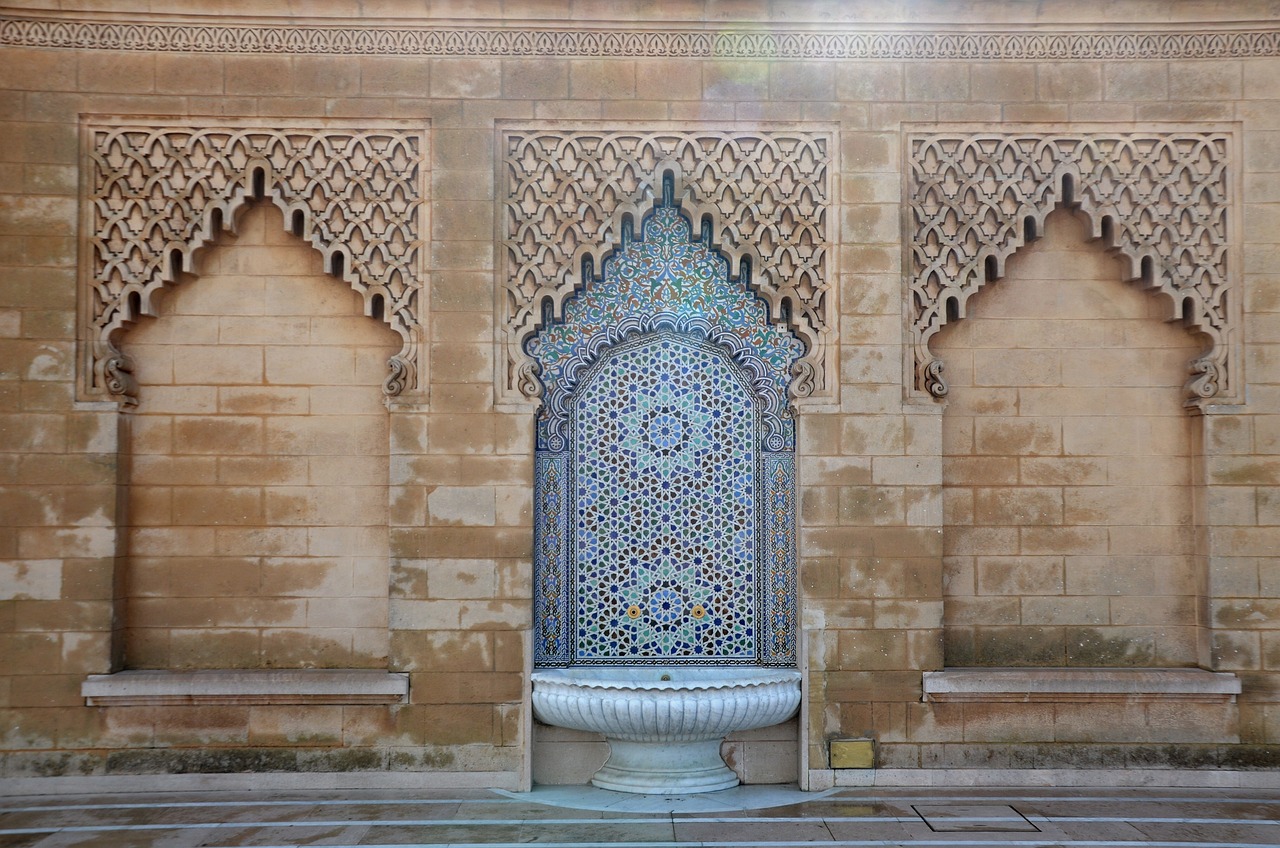 Fontaine décor arabe